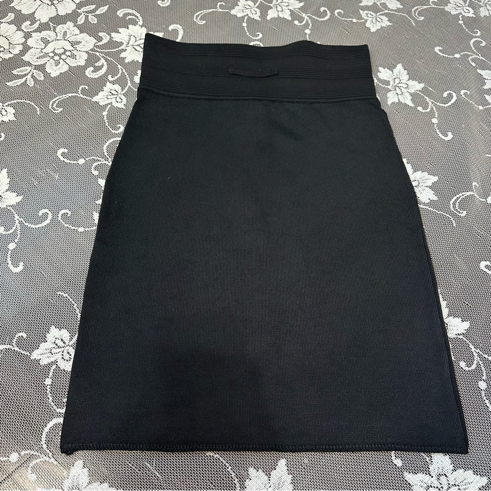 Jean Paul Gaultier 90’s Black High Waisted Bandage Mini Skirt Sz Small - Picture 5 of 16
